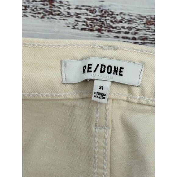 NWT Re/Done Womens Jeans Originals 70's Straight Leg Denim Vintage White Size 31 - Picture 4 of 10